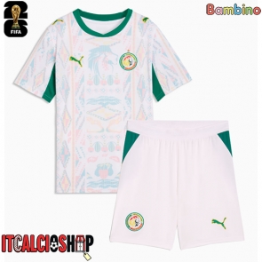 Senegal Prima Maglia Bambino Mondiali 2026 Manica Corta (+ Pantaloni corti)